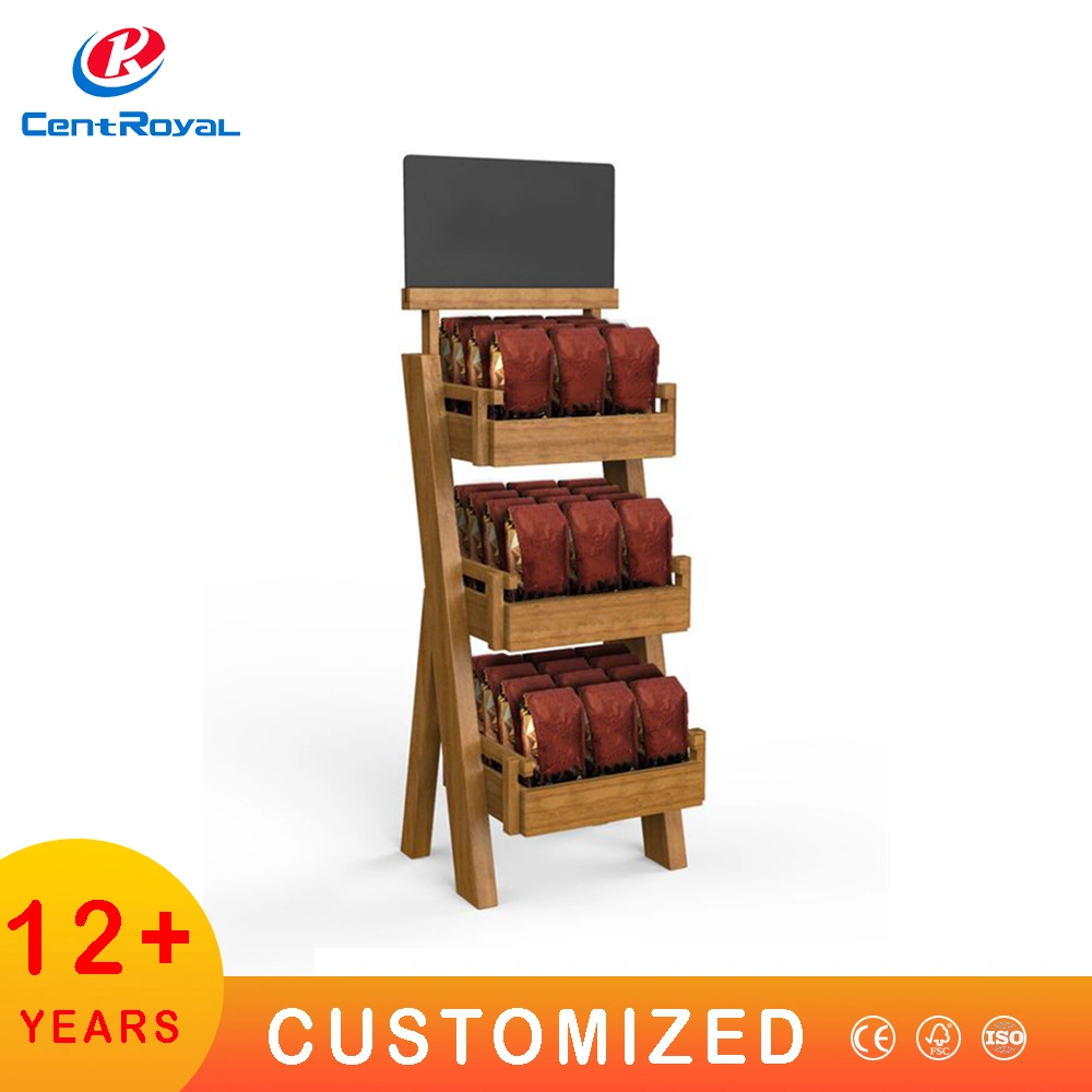 Custom Wood Display Stand Beverage Display Rack Snack Display Racks Food Display Stand Drink Display Stand Wooden Fruit Display Rack Bread Floor Stand