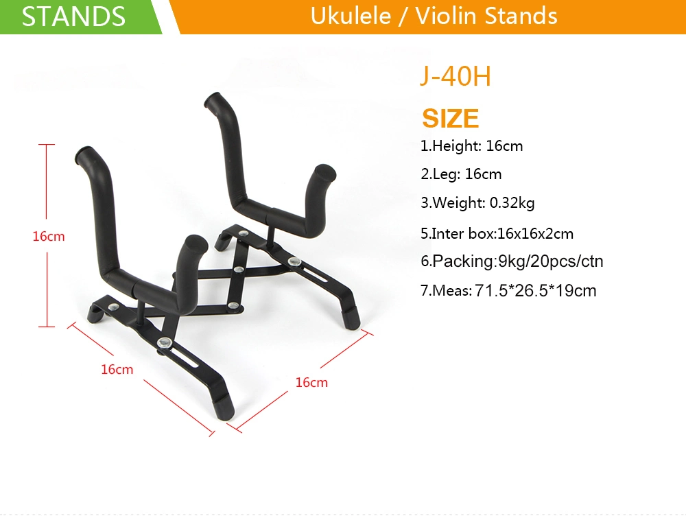 Musical Instruments Accessories Steel Portable Sponge Violin Display Stand Iron Folding Single Floor a Frame Ukulele Stand Guitar Stand