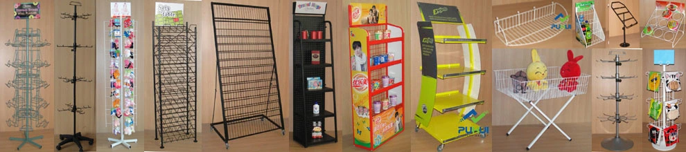 Pop Iron Wire Retail Display Convenient Store Snacks Expositor (PHY1075F)