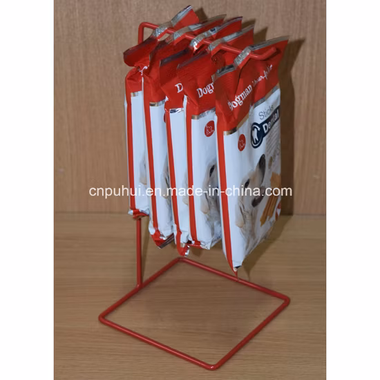 Espositore per snack per negozi conveniente con esposizione al dettaglio in filo di ferro pop (PHY1075F)