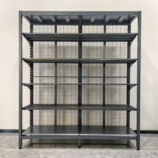 Espositore per snack Scaffale per scaffali Scaffali per self-service per alimenti in cartone a doppio lato Espositore per supermercato in cartone per vendita super negozio