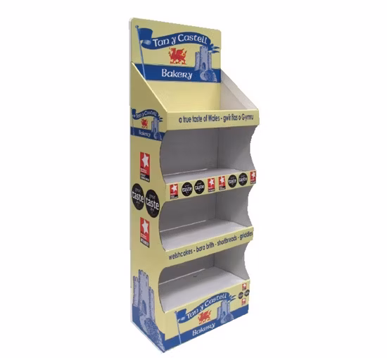 Espositore pop-up ondulato Espositore per scaffali in cartone per giocattoli per bambini, regalo di Natale